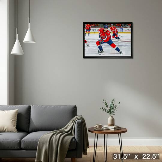 Connor McMichael 20" x 29" Framed Canvas Washington Capitals 31.5" x 22.5"